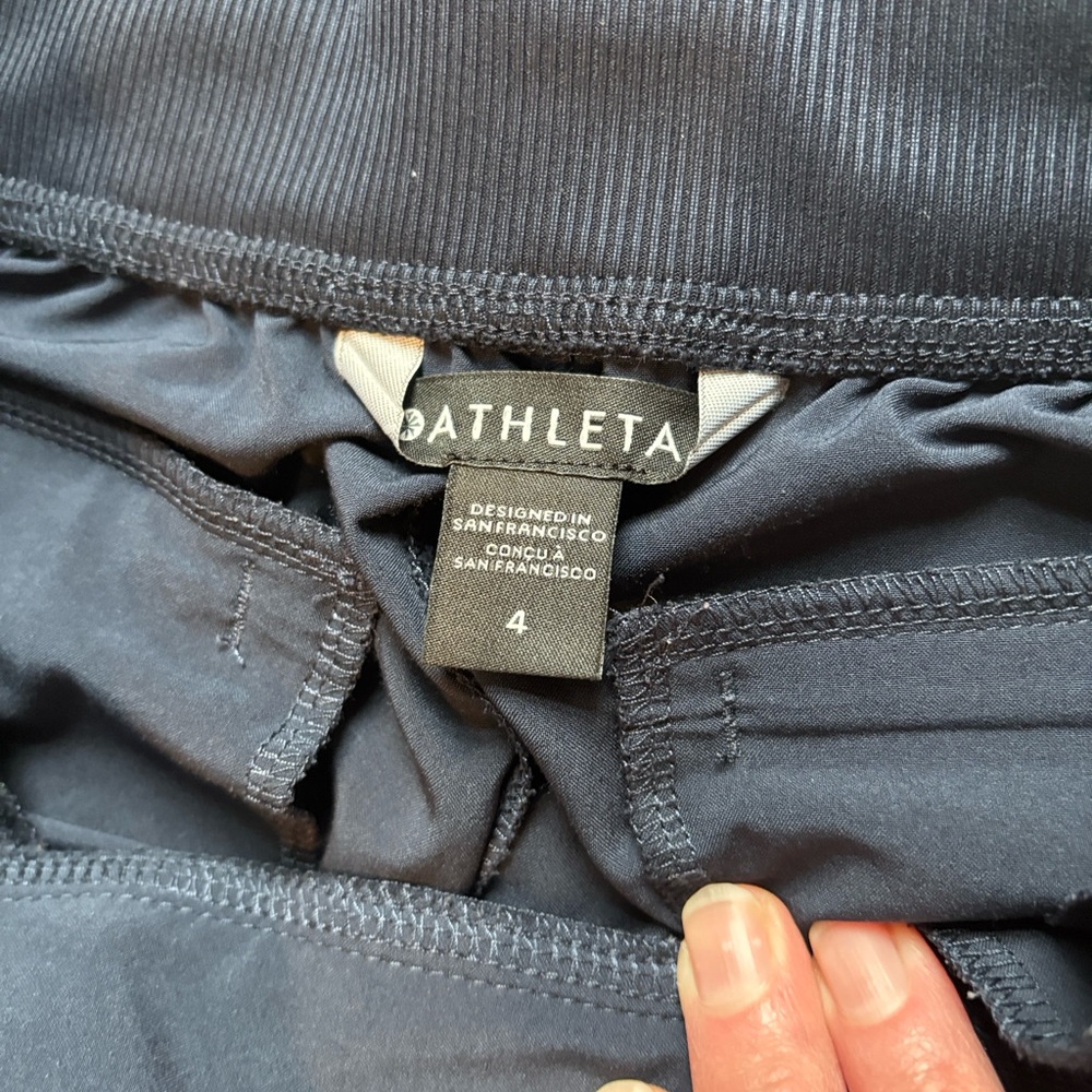 Athleta Brooklyn Mid Rise Ankle Pant Like New! Navy 4 - Picture 2 of 5